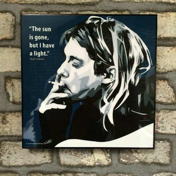 Obraz "Kurt Cobain - the sun is gone"