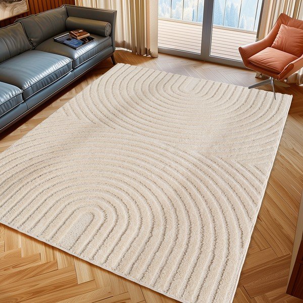 Kremowy dywan z mieszanki juty 60x110 cm Art 1122 – Ayyildiz Carpets-image-1