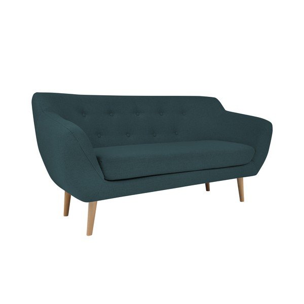 Jasnoniebieska sofa 2-osobowa z jasnymi nogami Mazzini Sofas Sicile-image-2