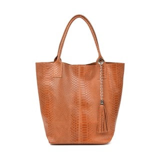 Brązowa skórzana torebka shopper Renata Corsi Lola I