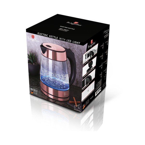 Różowy czajnik elektryczny 1,7 l I-Rose Edition – BerlingerHaus-image-4