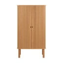 Szafka w dekorze dębu z drzwiami przesuwnymi 80x145 cm Langley – Actona