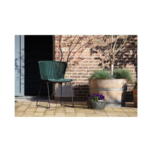 Czarne krzesła ogrodowe zestaw 2 szt. ze sztucznego rattanu Wings – WOOOD-image-1