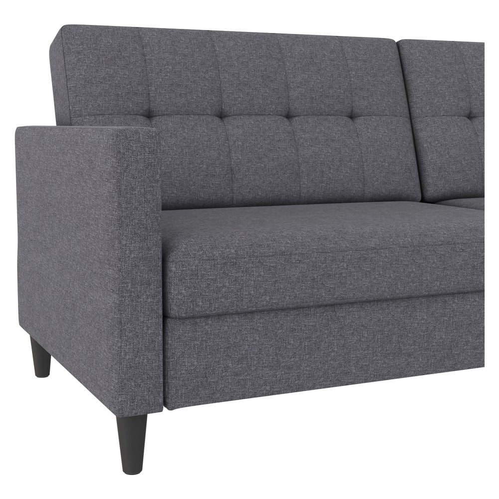 Szara rozkładana sofa 203 cm Hartford – Støraa (zdjęcie 5)