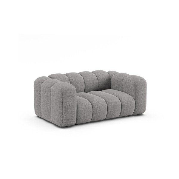 Szara sofa z tkaniny szenilowej 170 cm Lupine – Micadoni -image-1