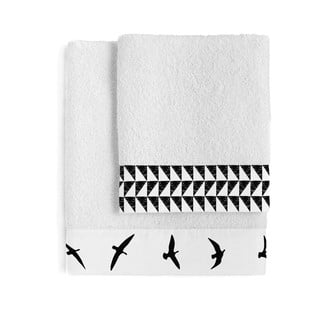 Zestaw 2 bawełnianych ręczników Blanc Trip