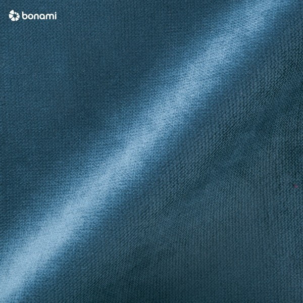 Niebieski fotel z brązowymi nogami Max Winzer Brandford Suede-image-3