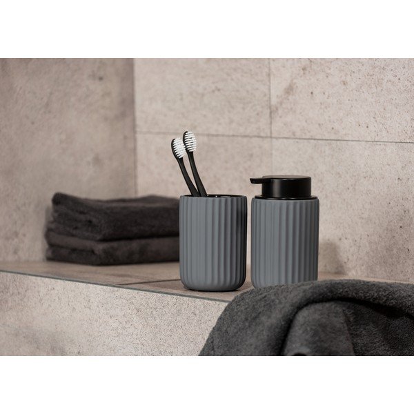 Szary ceramiczny dozownik do mydła Wenko Belluno-image-2