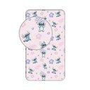 Bawełniane prześcieradło dziecięce z gumką 90x200 cm Lilo and Stitch – Jerry Fabrics