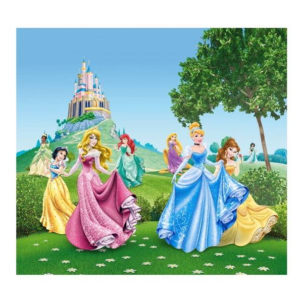 Foto zasłona AG Design Disney Królewny, 160x180 cm