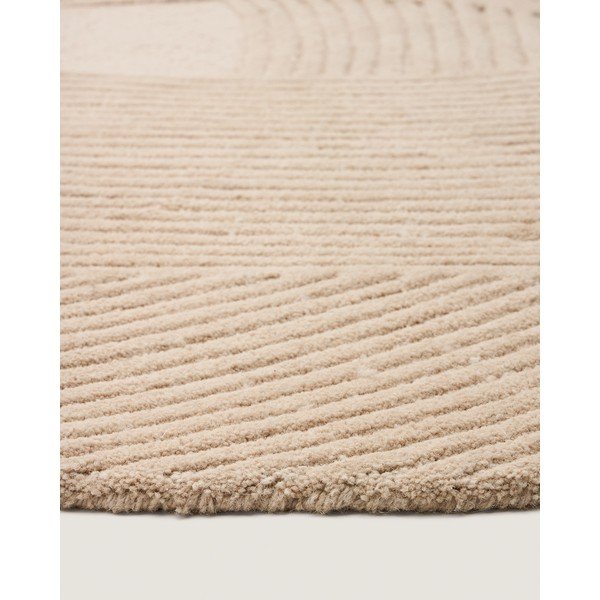 Kremowy wełniany dywan tkany ręcznie 160x230 cm Domm – Kave Home-image-3