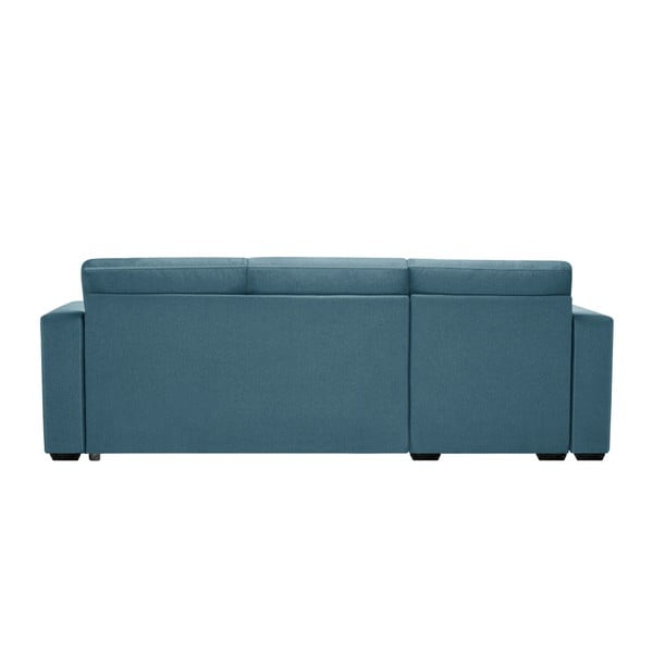 Jasnoturkusowy rozkładany narożnik lewostronny ze schowkiem INTERIEUR DE FAMILLE PARIS Succès-image-3