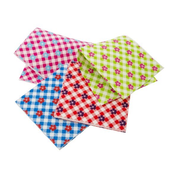 Zestaw 6 ściereczek Gingham