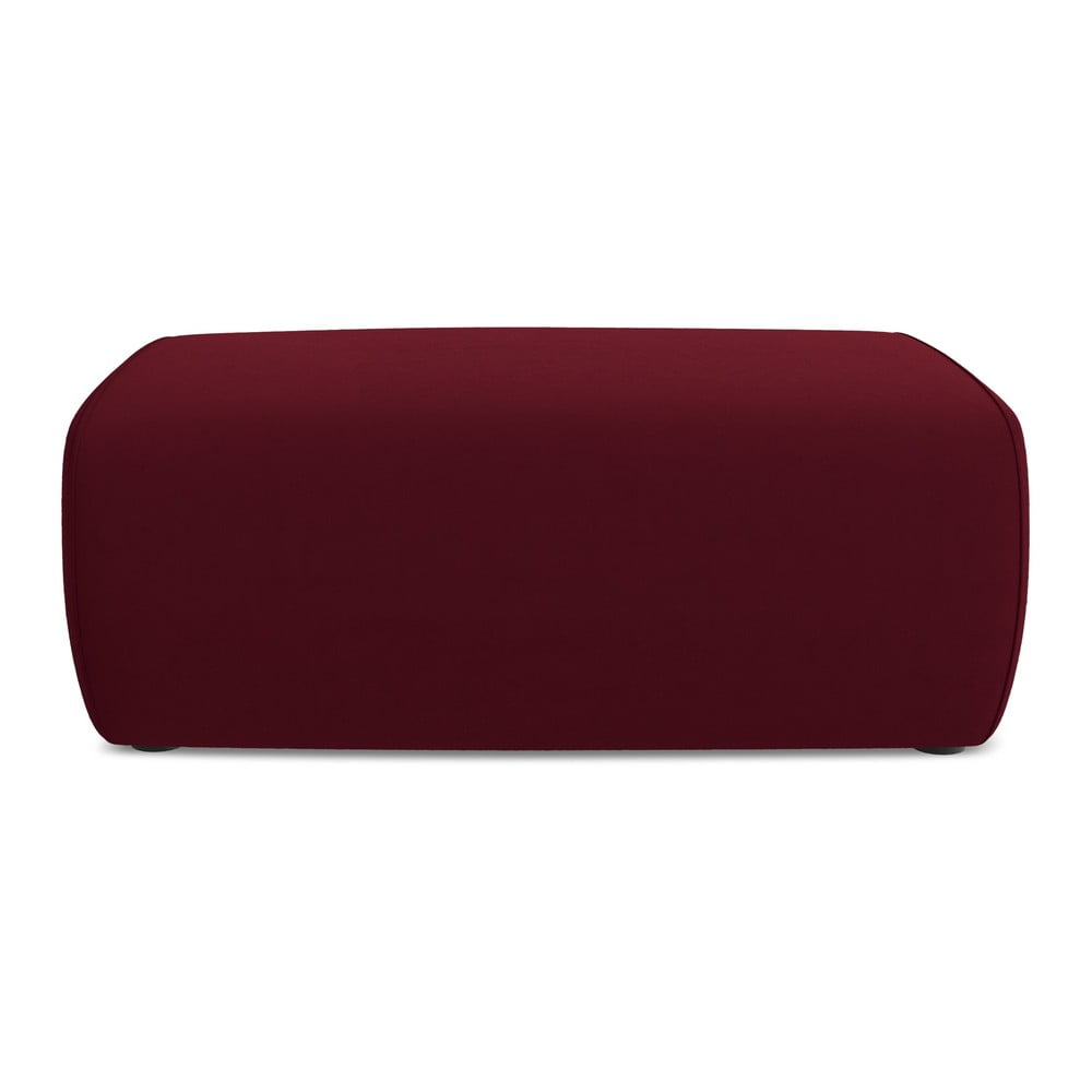 Bordowy aksamitny podnóżek Kapua – Makamii