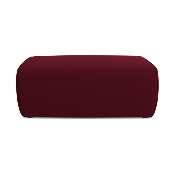 Bordowy aksamitny podnóżek Kapua – Makamii