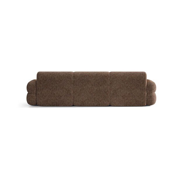 Brązowa sofa z tkaniny szenilowej 305 cm Neo – Micadoni -image-2