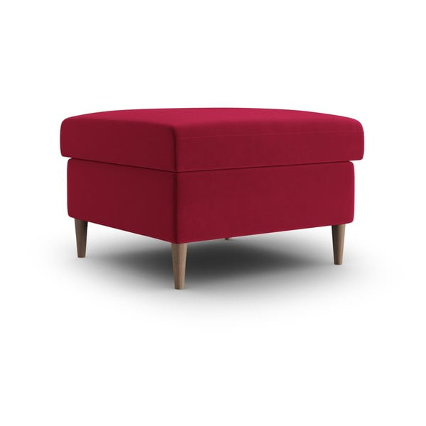 Czerwony aksamitny podnóżek Kyoto – Cosmopolitan Design-image-1