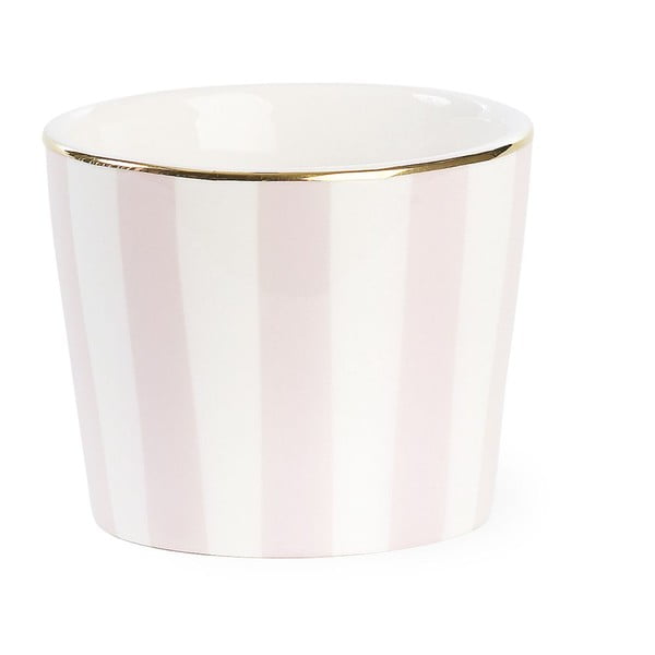 Doniczka ceramiczna Miss Étoile Stripe Rose, ø 10,5 cm