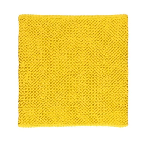 Dywanik łazienkowy Dotts Lemon Yellow, 60x60 cm