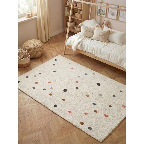 Kremowy bawełniany dywan dziecięcy odpowiedni do prania/tkany ręcznie 140x200 cm Snuggle Pippo – Hanse Home-image-1
