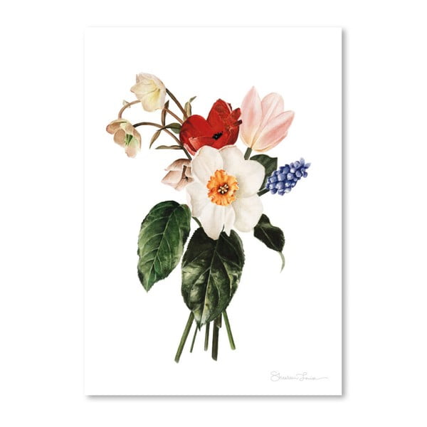 Plakat Americanflat Spring Bouquet by Shealeen Louise, 30x42 cm