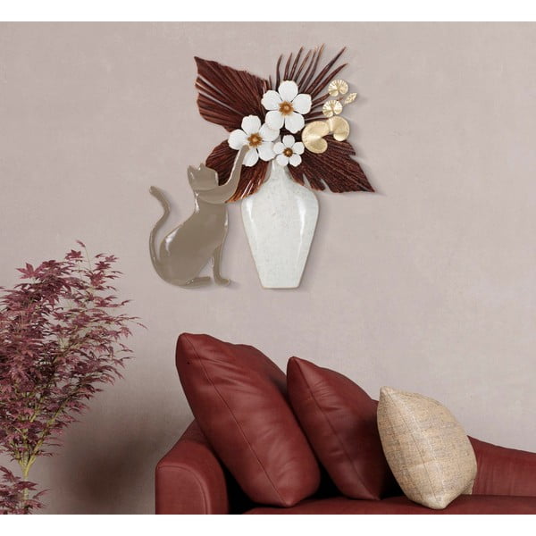 Metalowa dekoracja ścienna 55x60 cm Cat – Mauro Ferretti-image-1