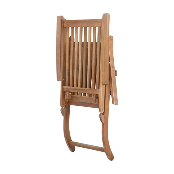 Biały leżak ogrodowy z drewna akacjowego SOB Garden-image-2