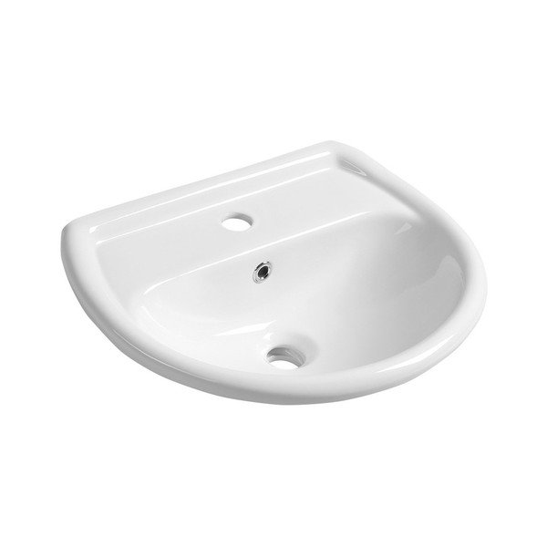 Biała ceramiczna umywalka 50x40 cm – Sapho