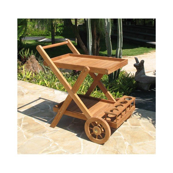 Stolik do serwowania z drewna tekowego Santiago Pons Troll-image-2