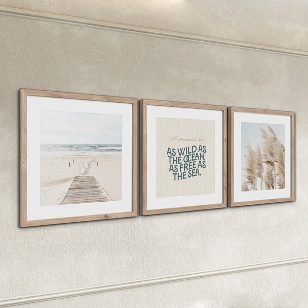Obrazy zestaw 3 szt. 30x40 cm Seaside – Styler-image-2