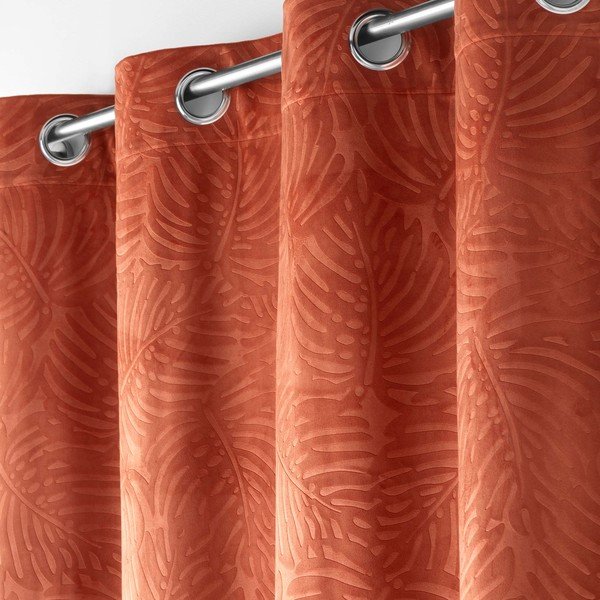 Ceglasta aksamitna zasłona 140x240 cm Analia – douceur d'intérieur-image-1