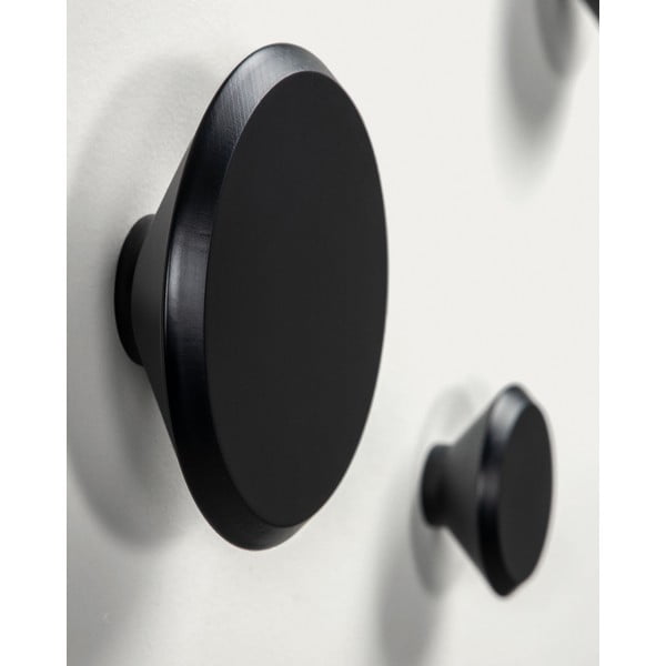 Czarne ścienne drewniane haczyki zestaw 3 szt. Nadua – Kave Home-image-4