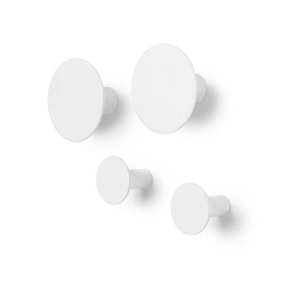 Zestaw 4 białych haczyków ściennych Blomus Ponto