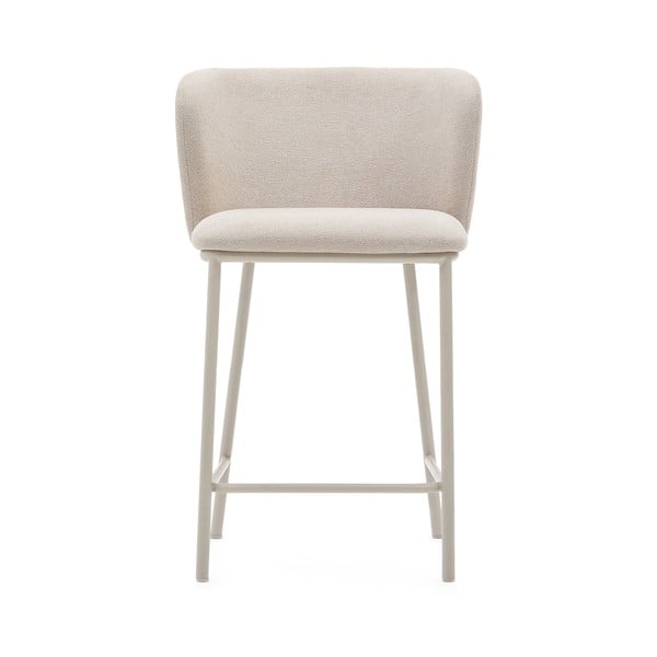 Beżowy hoker (wysokość siedziska 65 cm) Ciselia – Kave Home-image-3