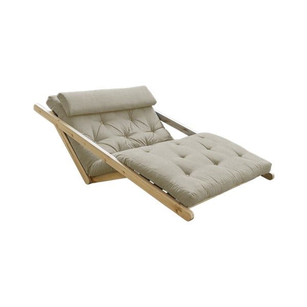 Sofa rozkładana z lnianym pokryciem Karup Design Figo Natural/Linen