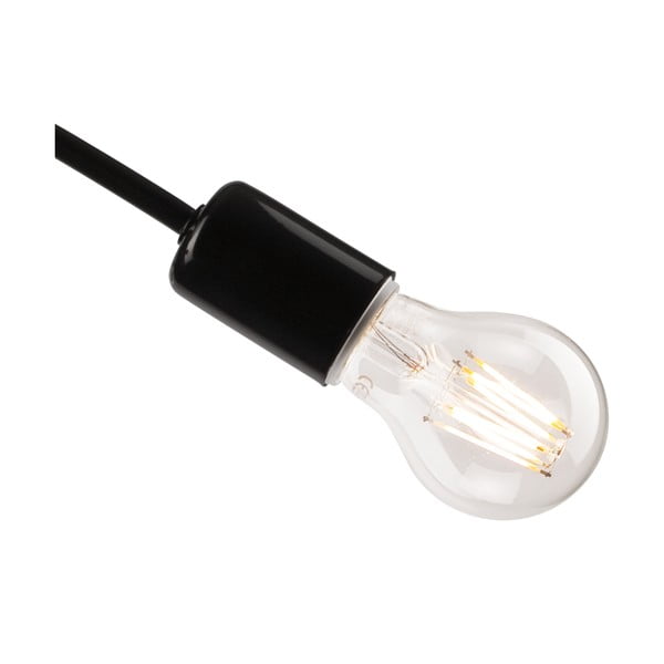 Czarna lampa sufitowa bez klosza 36x36 cm Camilla – LAMKUR-image-4