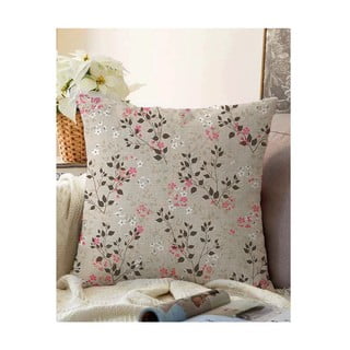 Brązowa poszewka na poduszkę z domieszką bawełny Minimalist Cushion Covers Bloom, 55x55 cm