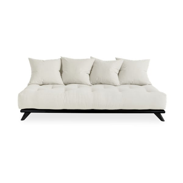 Sofa z jasnobeżowym obiciem Karup Design Senza Black/Natural