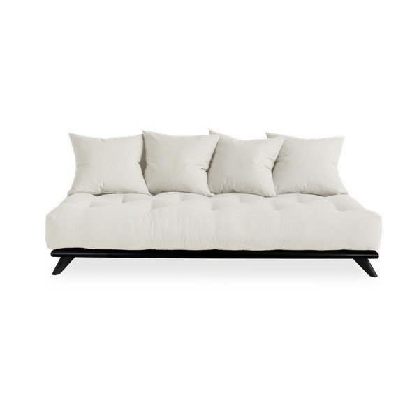 Sofa z jasnobeżowym obiciem Karup Design Senza Black/Natural