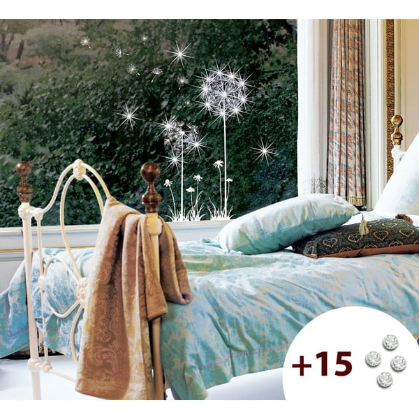 Naklejka z 15 kryształkami Swarovski Ambiance Dandelion Flowers-image-2