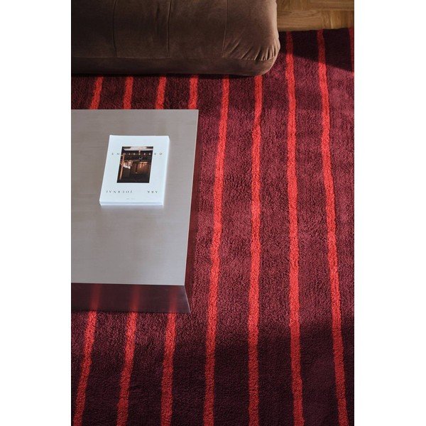 Czerwony/bordowy bawełniany chodnik 80x250 cm Mika – Jotex-image-1