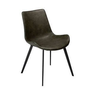 Zielone krzesło z imitacji skóry DAN–FORM Denmark Hype