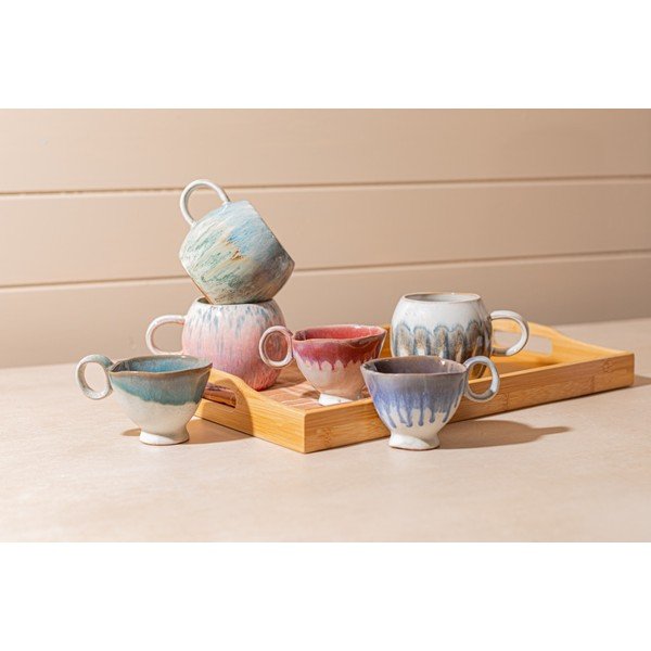 Beżowy kubek ceramiczny Coralie – Sass & Belle-image-1