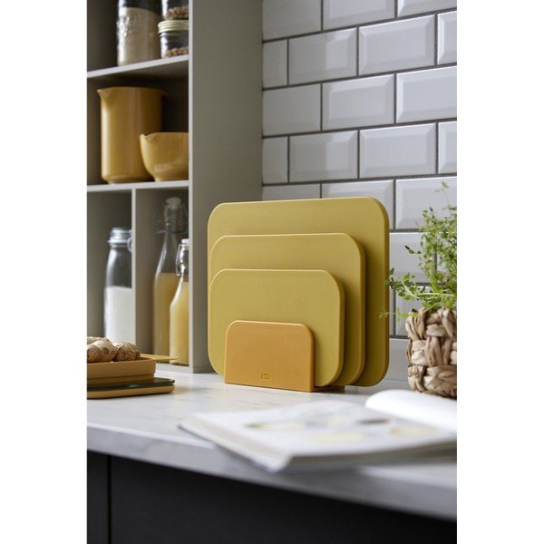 Plastikowe deski zestaw 3 szt. ze stojakiem 35,5 x 26,5 cm Choptima – Rosti-image-2