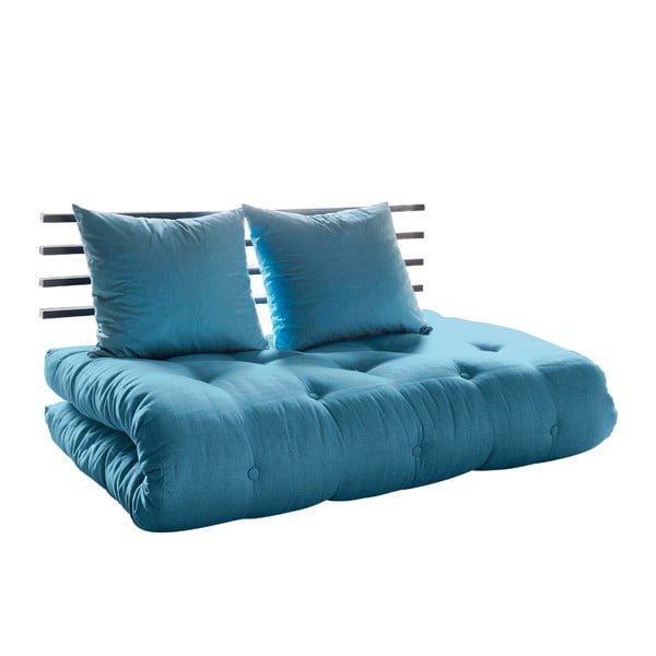 Sofa rozkładana Karup Shin Sano Black/Horizon Blue