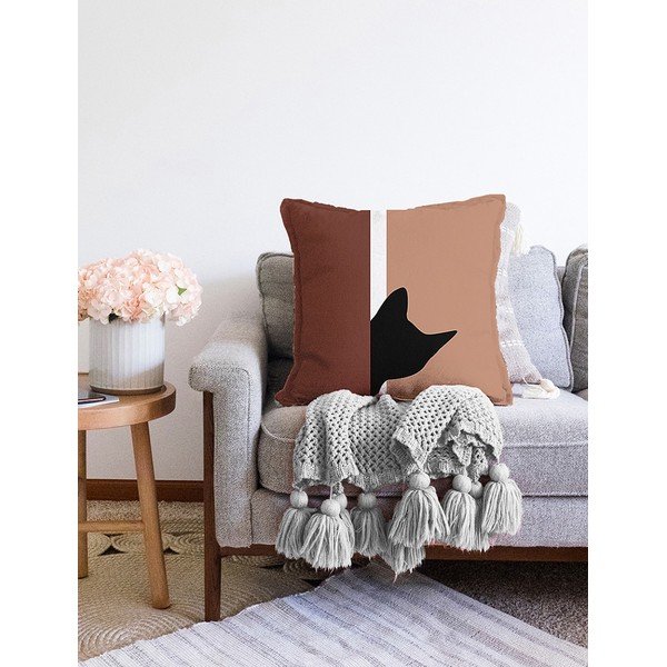Poszewka na poduszkę z domieszką bawełny Minimalist Cushion Covers Kitten, 55x55 cm-image-2