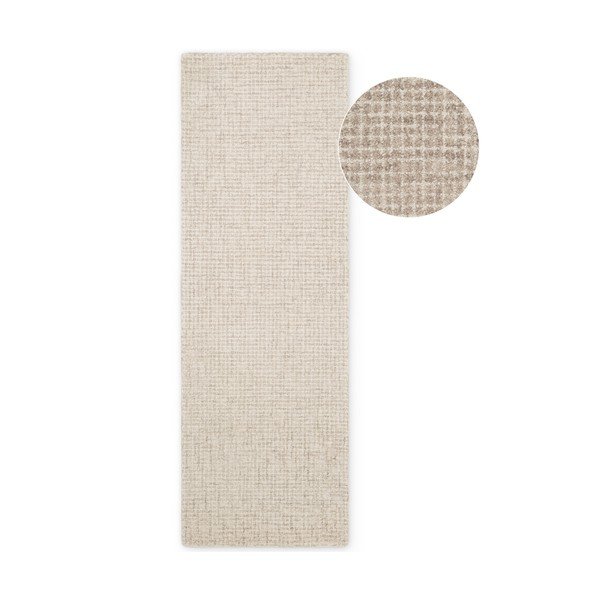 Beżowy wełniany chodnik 80x250 cm Eloise – Hanse Home