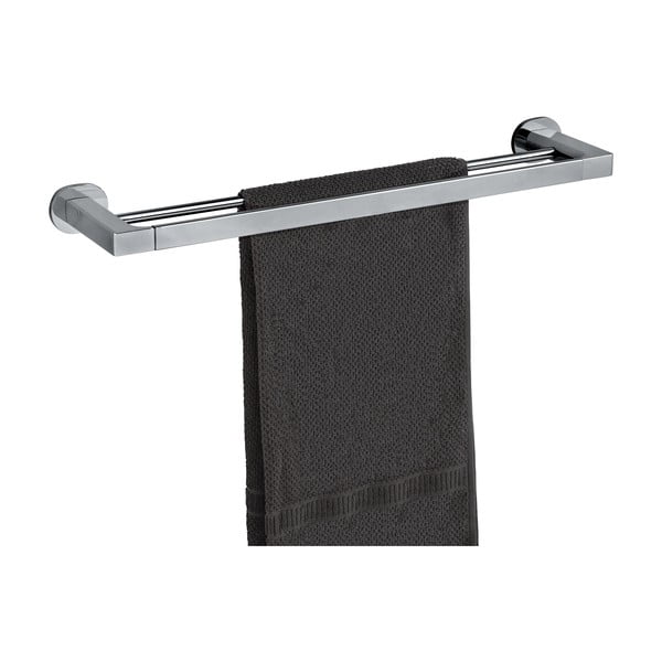 Samoprzylepny wieszak na ręczniki ze stali nierdzewnej w kolorze srebra z połyskiem Maribor – Wenko-image-3