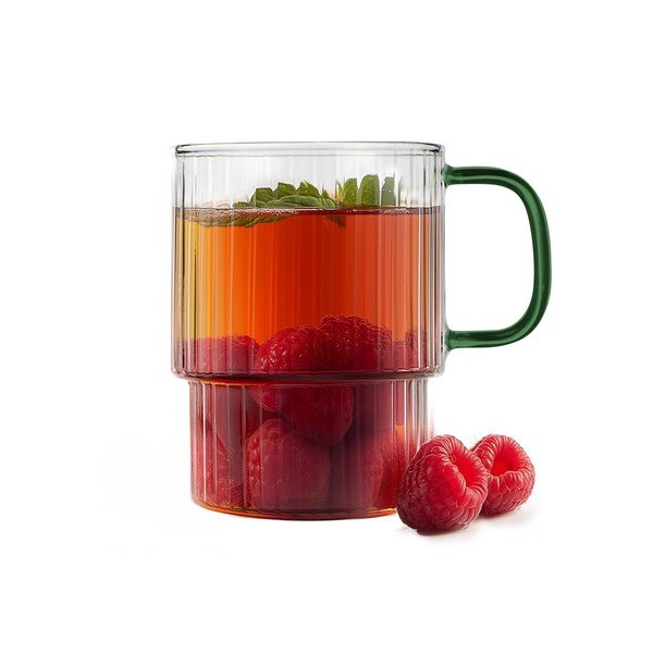 Zielone szklane kubki zestaw 2 szt. do cappuccino 350 ml Livio – Vialli Design-image-4