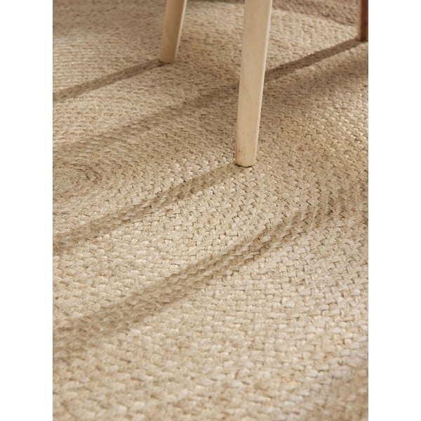 Szarobeżowy okrągły dwustronny dywan z juty tkany ręcznie ø 200 cm Jutta Greige – Hanse Home-image-4